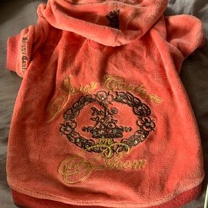 Large Juicy Couture pink dog sweater